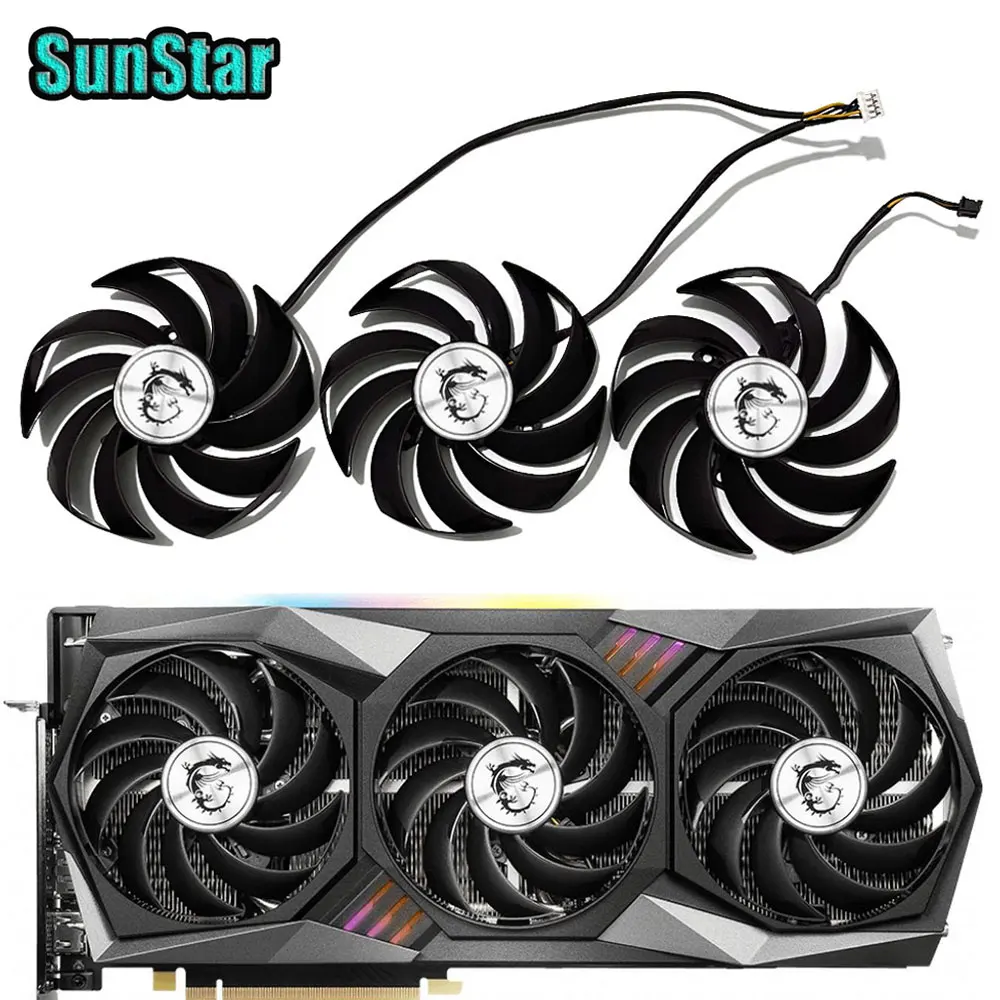 NEW RTX 3060 RX 6800 XT PLD09210S12HH 90MM Cooler GPU For Fan MSI RTX3080 3080Ti RTX3060 3060 Ti 3070 3090 Gaming X Trio Fan