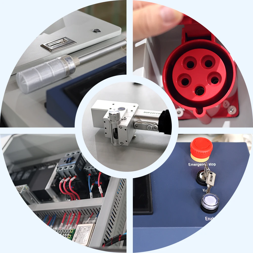 DMK 2025 New CW Laser Cleaning Machine DCL-1500 2000 3000W MAX Laser Source S&A Water Chiller SUP22C Cleaning Gun For Metal Wood