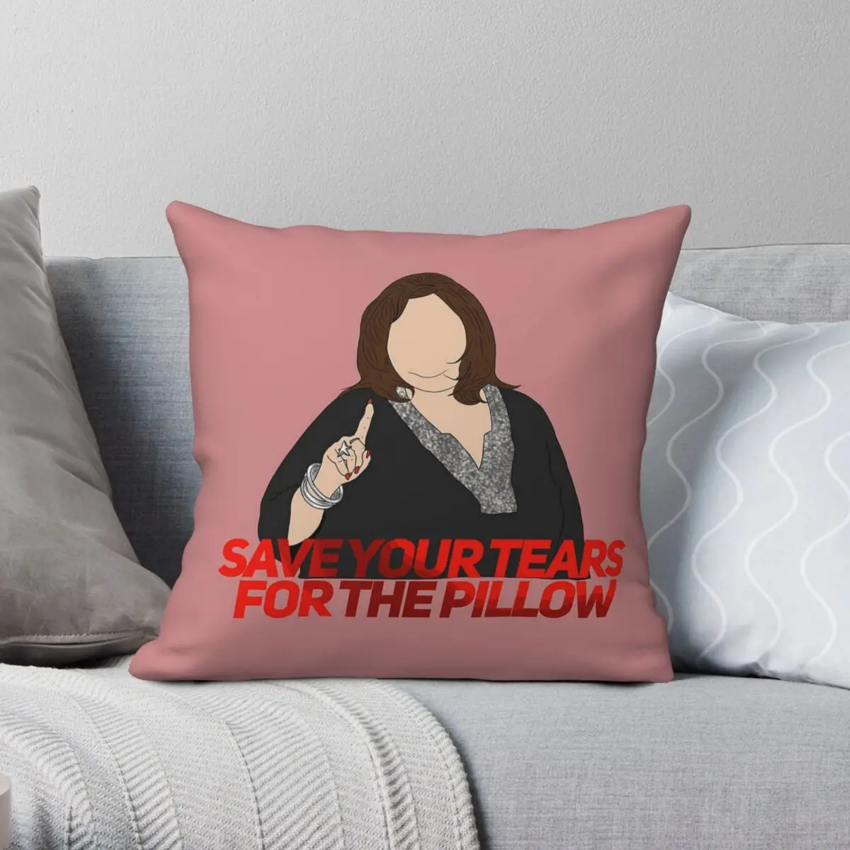 

Dance Moms No More Crybabies Square Pillowcase Polyester Linen Velvet Printed Zip Decorative Sofa Cushion Case 18"
