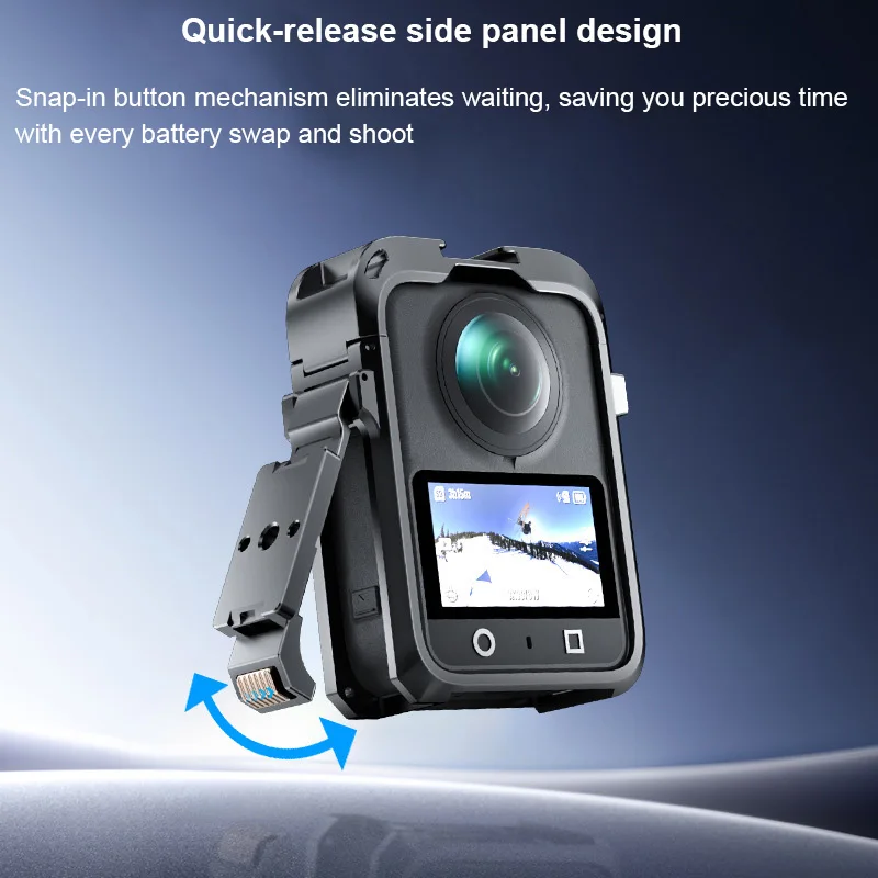 

For Dji Osmo 360 Action Camera Aluminum Rabbit Cage Protective Case ，Multifunctional Metal Frame Expansion Adapter Mount