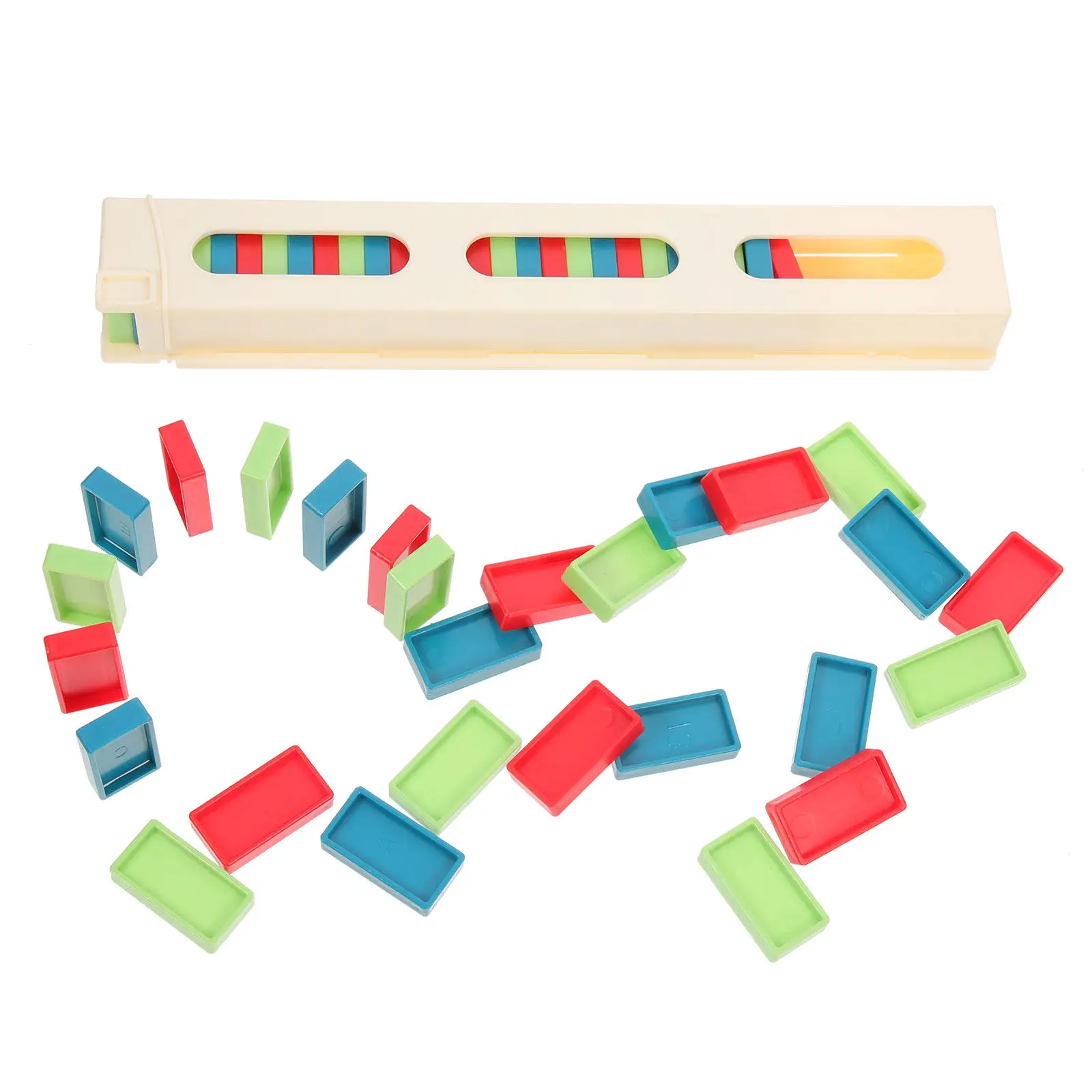 

Набор пластиковых домино, безопасный для детей, яркий, цветной, развивающий, для домашнего использования, аксессуар для детей, средство для раннего обучения