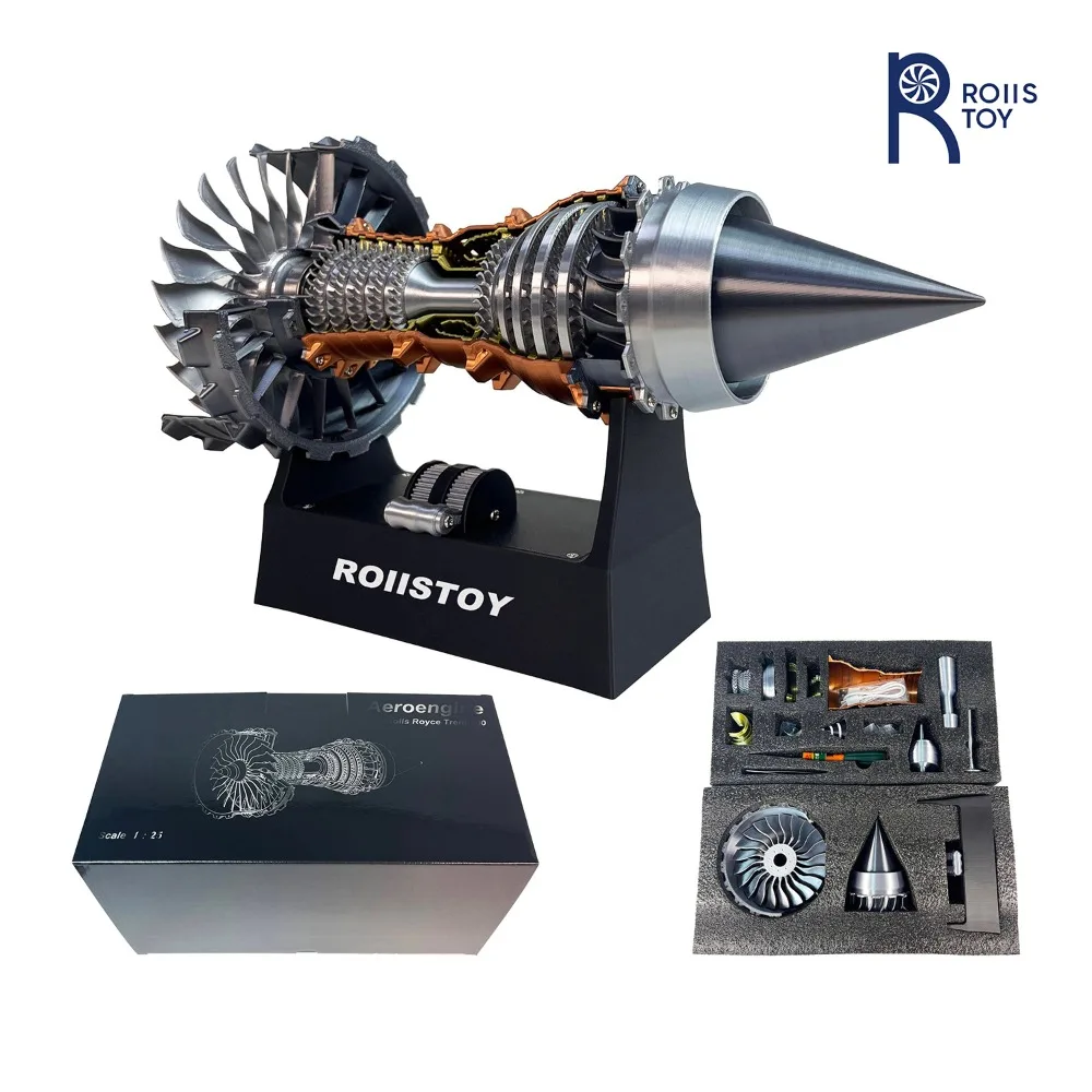 Rollos brinquedos a380 TR-900 aviação turbofan aeronave jato figura de ação motor montado modelo ciência aeronaves brinquedos menino presentes