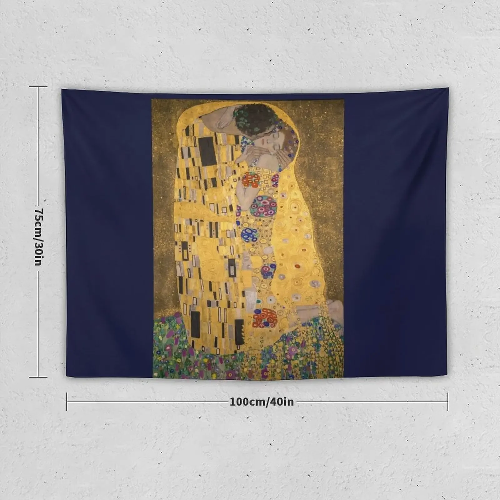 Austria. Vienna. Kiss by Klimt. Detail. Tapestry Wall Decorations Carpet Wall Japanese Room Decor House Decor Tapestry