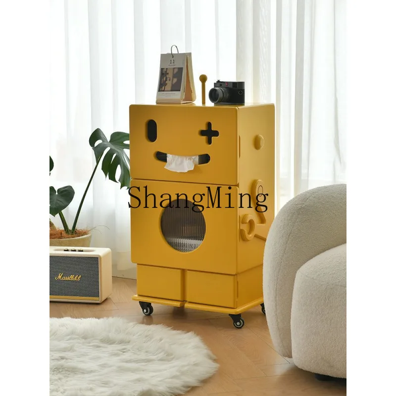 

FG modern corner sofa side cabinet storage bedside table creative display decorative cabinet