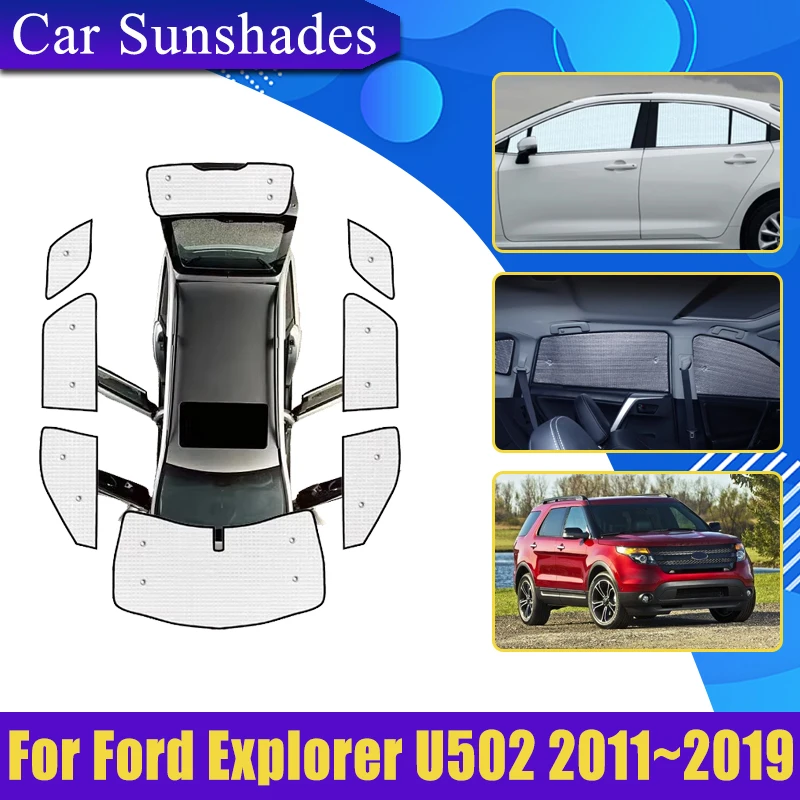 

Full Coverage Sunshade For Ford Explorer U502 MK5 2011 2012 2013~2019 Sun Shade Privacy Blocks Cars Heat insulation Accessories