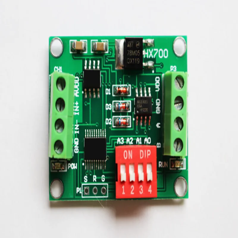 HX700-RS485 special AD module for load cell, force measurement module, 24-bit analog-to-digital conversion, 485 communication