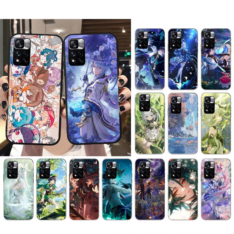 Genshin Impact Phone Case For Xiaomi Redmi note 13 12 Pro 11S 11 10 Pro 10S 12S Redmi 10 9C 13C