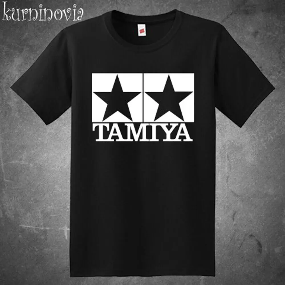 TAMIYA Logo Car Toys 90s Men\'s Black T Shirt Size S to 5XL long or short sleeves