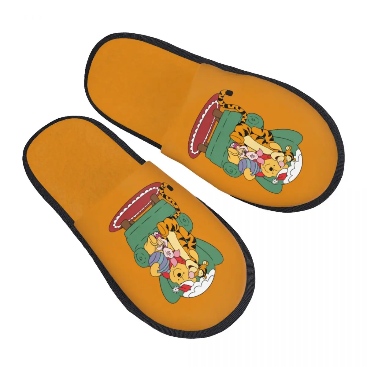 

Изготовленные на заказ тапочки из пены с эффектом памяти Винни-Пух, женские уютные теплые домашние тапочки с медведем Пухом