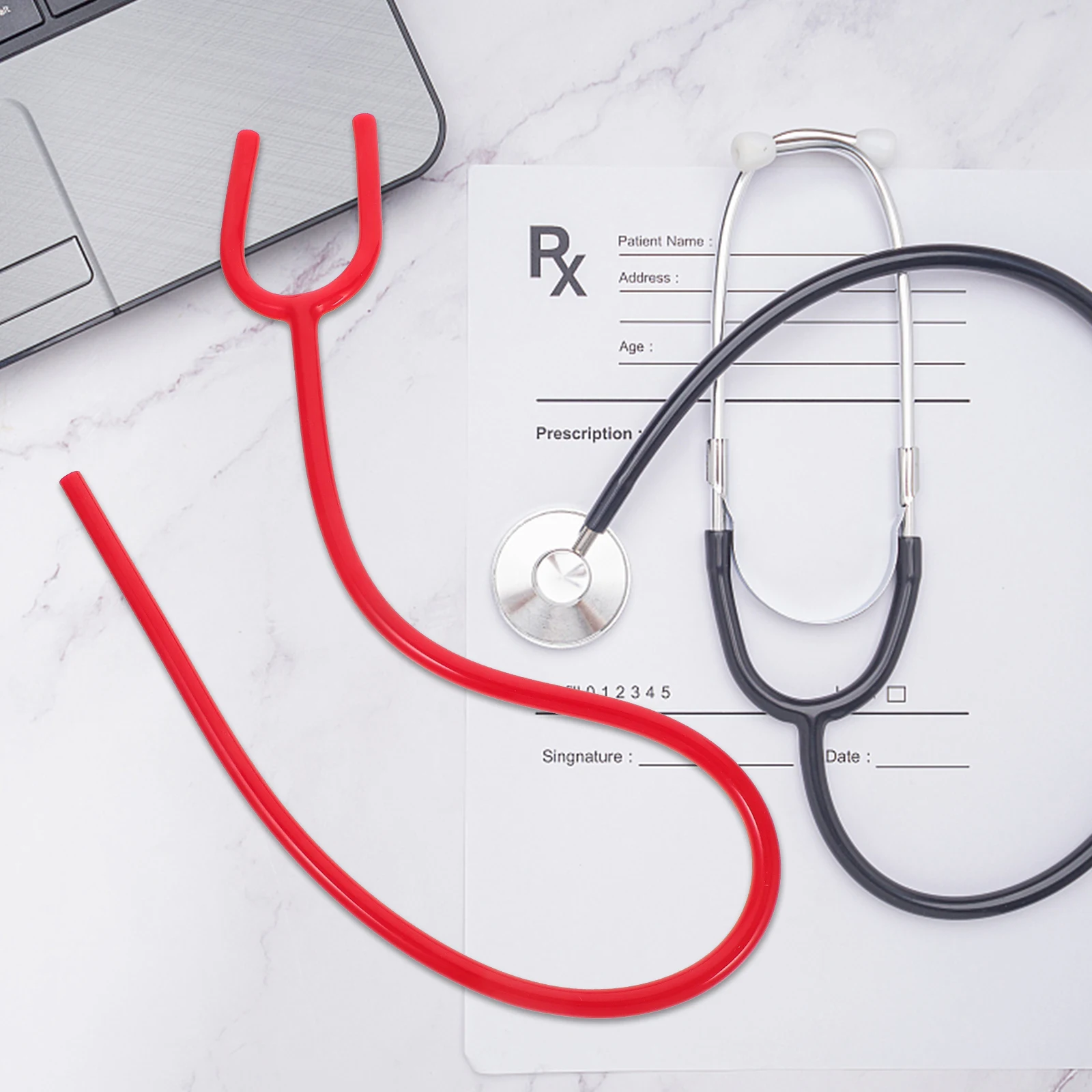 

3pcs Stethoscope Flexible Tubes Extension Replacement Tubing Medical Teaching Equipment Easy Clean Professional