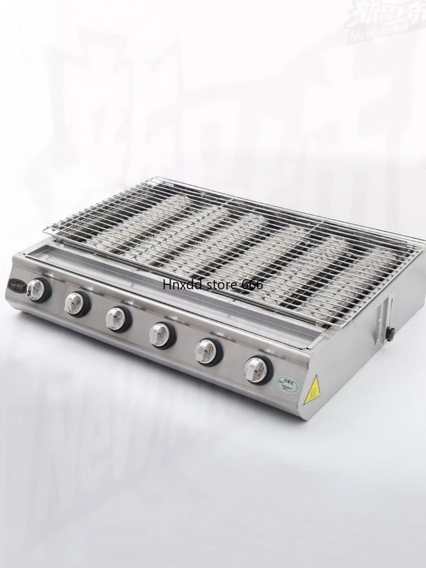 Environmentally friendly smokeless grilled oysters special barbecue stove liquefied gas stove