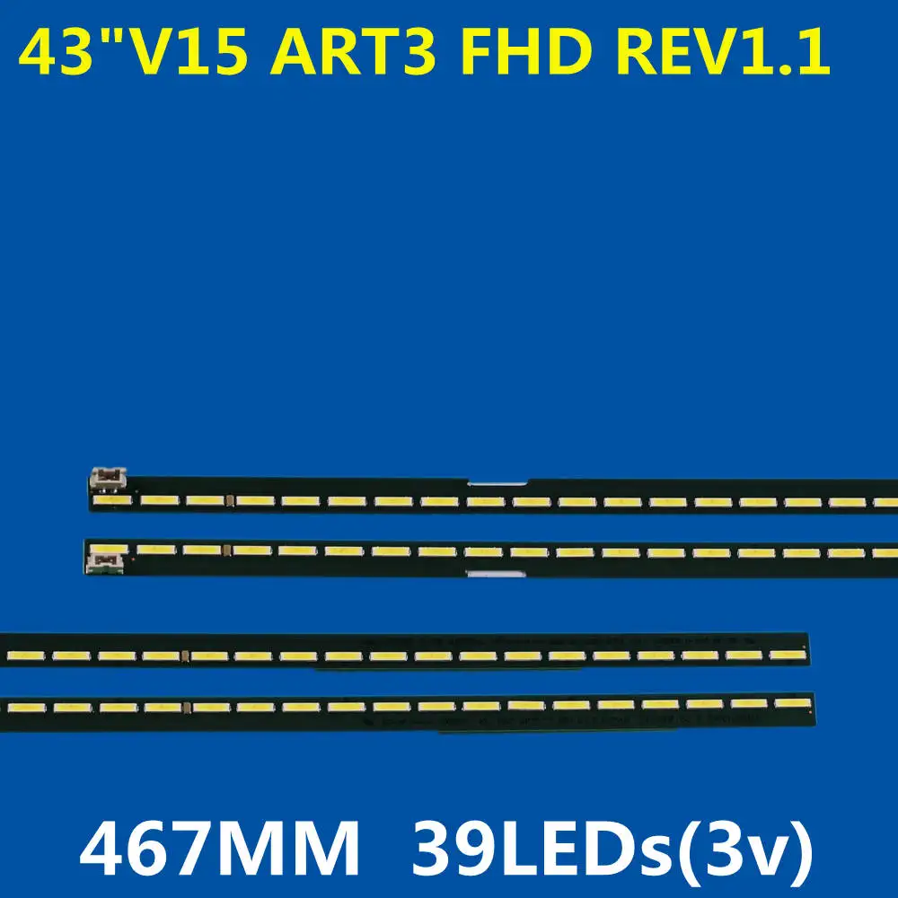 

LED Backlight Strip 48lamps For 43"V15 ART3 UD REV 1.1 6916L2172A 6916L2173A 6922L-0169A 43LF5700 43UF6750 43UF6800