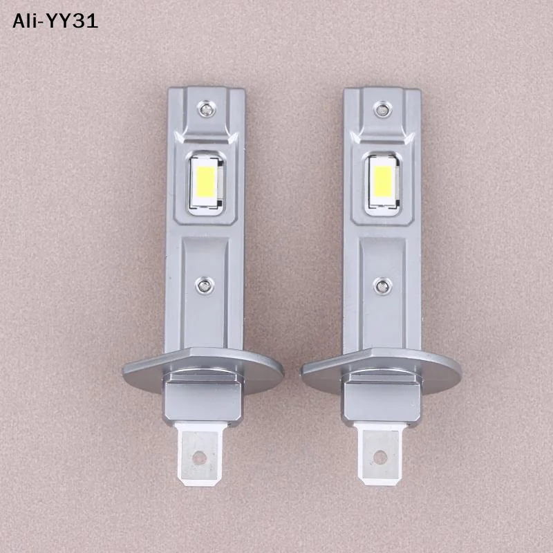 

【YW】2 шт. светодиодные лампы H1 для фар автомобиля, противотуманные фары CANBUS, 500 Вт, 4000 лм, мини-автолампы с чипами CSP, высокая мощность, 12 В +800% яркость