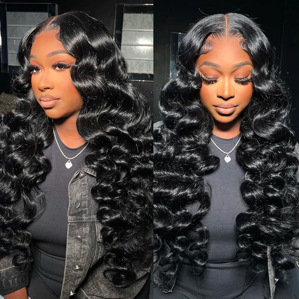 40 дюймов 13x6 Hd Объемная волна Парики из натуральных волос на кружеве спереди 200 Плотность париков из натуральных волос Бразильские предварительно выщипанные парики на шнурке