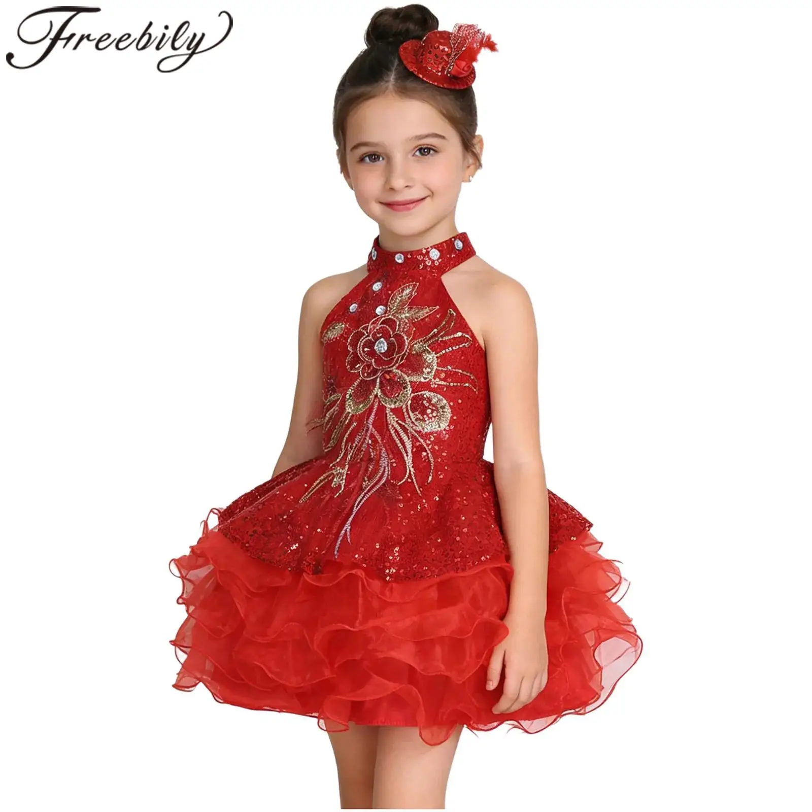 

Блестящее балетное платье-пачка для девочек, современная танцевальная одежда, костюм для джазовых танцев, платье с пайетками для выступлений на сцене, наряды для танцевальных вечеринок