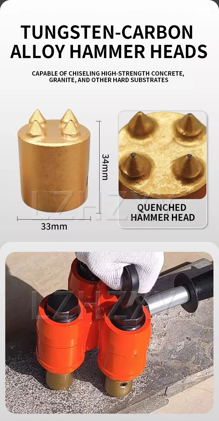 Pneumatic Hand-Held Chipping Machine, Orange Peel Texturing Machine, Concrete Ch