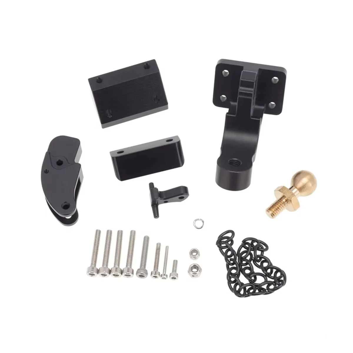 GET! Rear Bumper Tow Trailer Hook for Axial SCX6 Jeep JLU Wrangler 1/6 RC Crawler Car Upgrade Parts