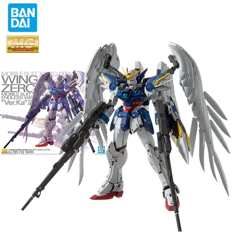 

Bandai Genuine Gundam Model Garage Kit MG Series 1/100 Wing Zero Ew VER.KA Anime Action Figure Toys for Boys Collectible Toy