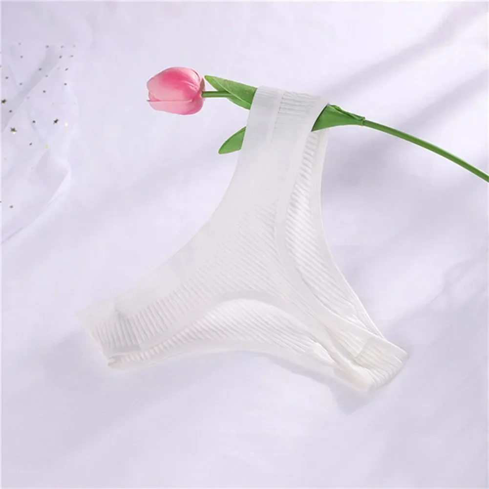 

Thong Thread Quick Dry Underwear Women Crotch Anti-Exposure Low-Waist Elastic T-Shaped Soft Sleep Briefs Girl Classic Calcinha