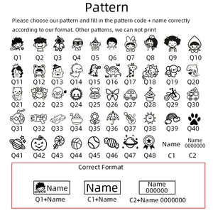 8 Çekirdekli, çocuk giyimi için satış lastik damgası-no. 3