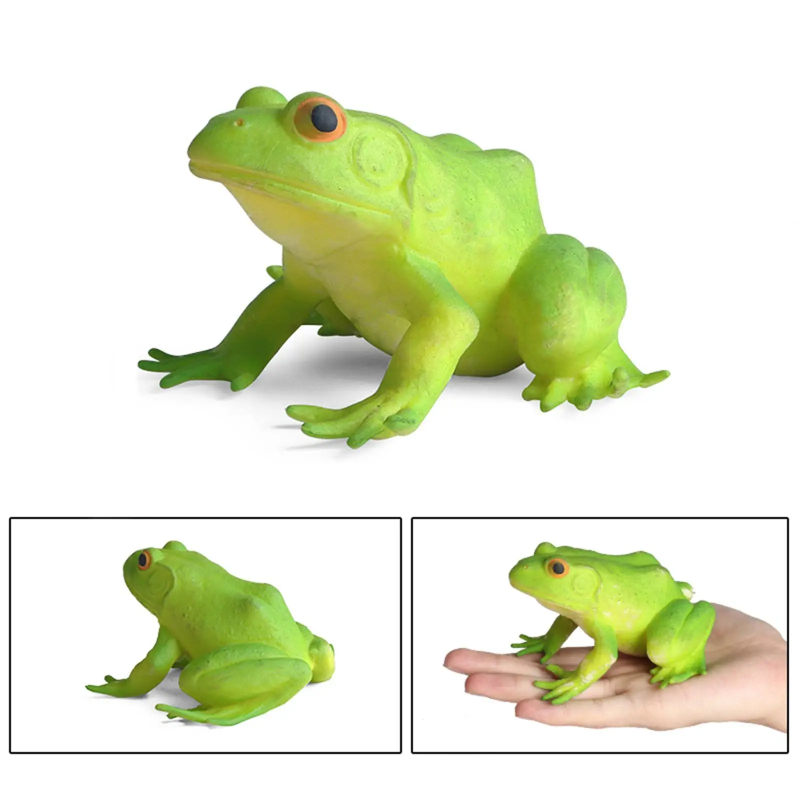 Figurine de grenouille de simulation, ornement de bureau amusant pour le remplissage de sac de cadeaux, faveur de fête, décor de bureau, compétence nitive