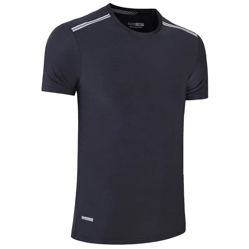 

Running Breathable T Shirt Nylon Quick Dry Sport Fitness Workout Short Sleeve Summer Bodybuilding Reflective New Joggers Shirts