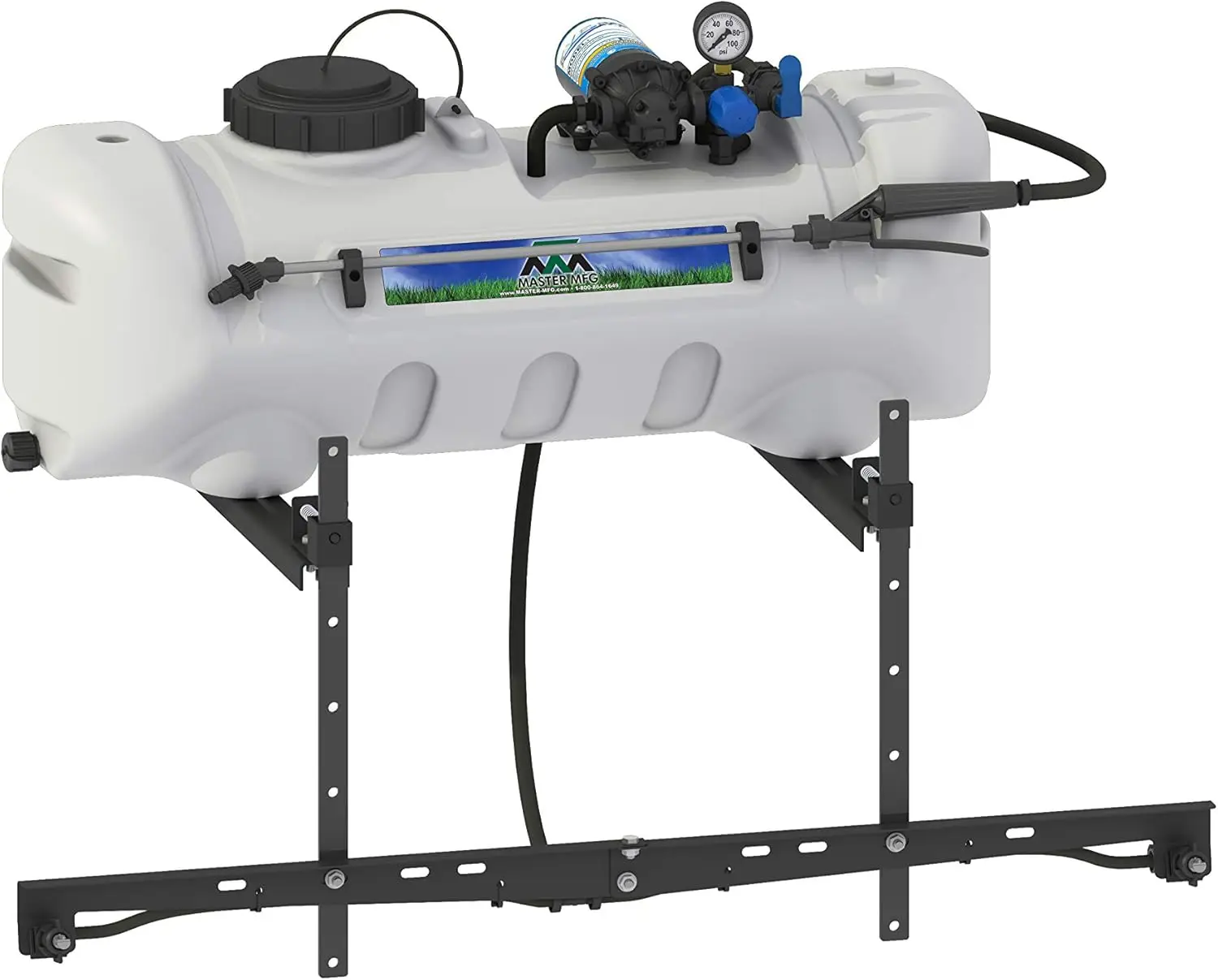 

Manufacturing 15-Gallon ATV Broadcast Sprayer - 7ft Swath, 2.2GPM, 70PSI Max