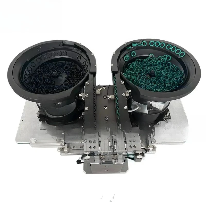 Double numerical control sealed bowl vibrator feeder with escapement