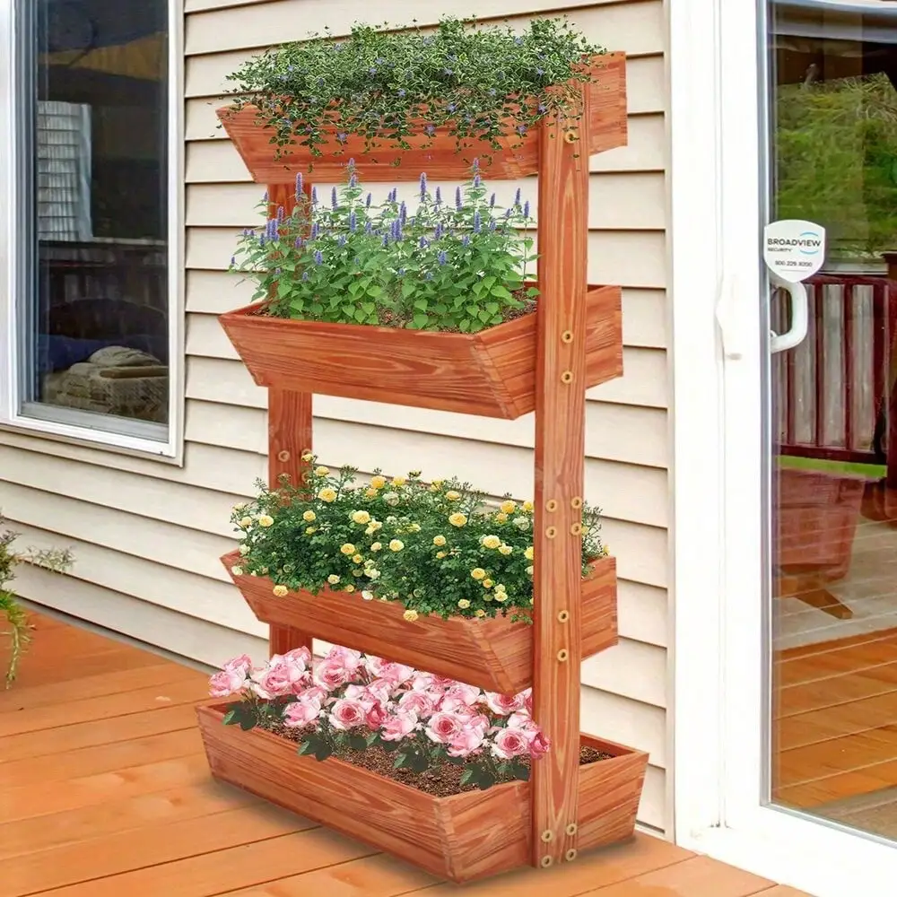 

Tiered Solid Standing Raised Garden Bed Extre Large Planter Box In/Outdoor