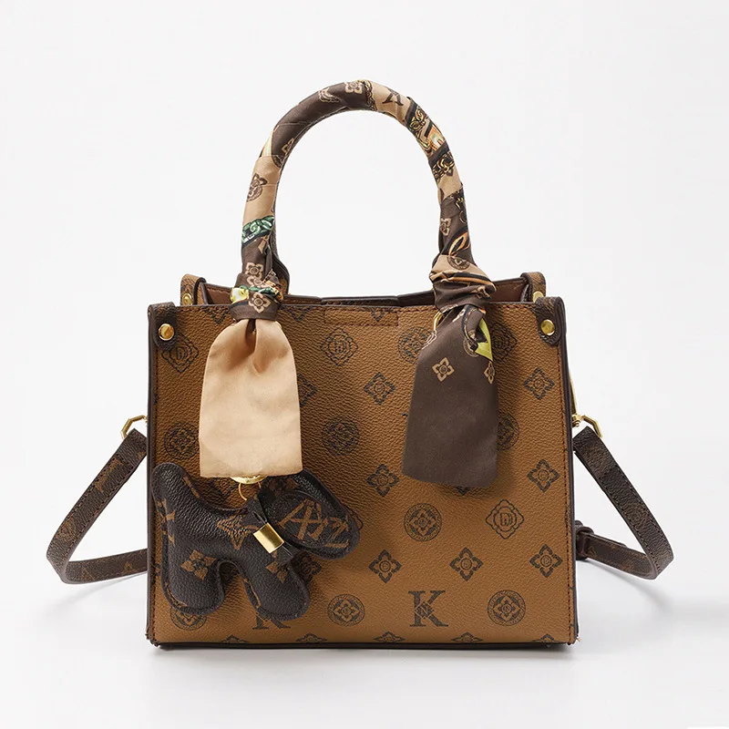 classic-vintage-monogram-mini-tote-bag-trendy-versatile-crossbody-handbag-with-silk-scarf-horse-charm