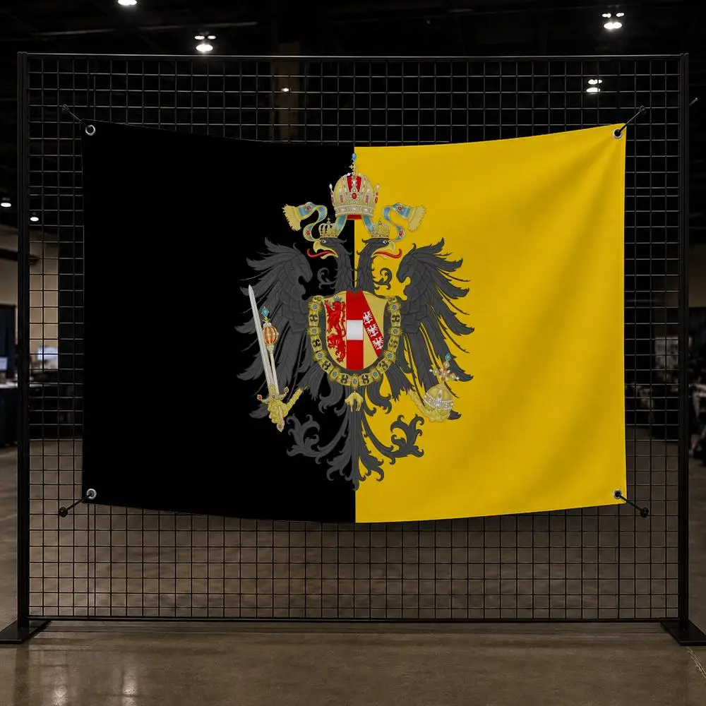 Imperial Coat Arms Austria Empire Flags Interior Wall Hanging Background Art Banner Bedroom Home Living Room Outdoor Party Decor
