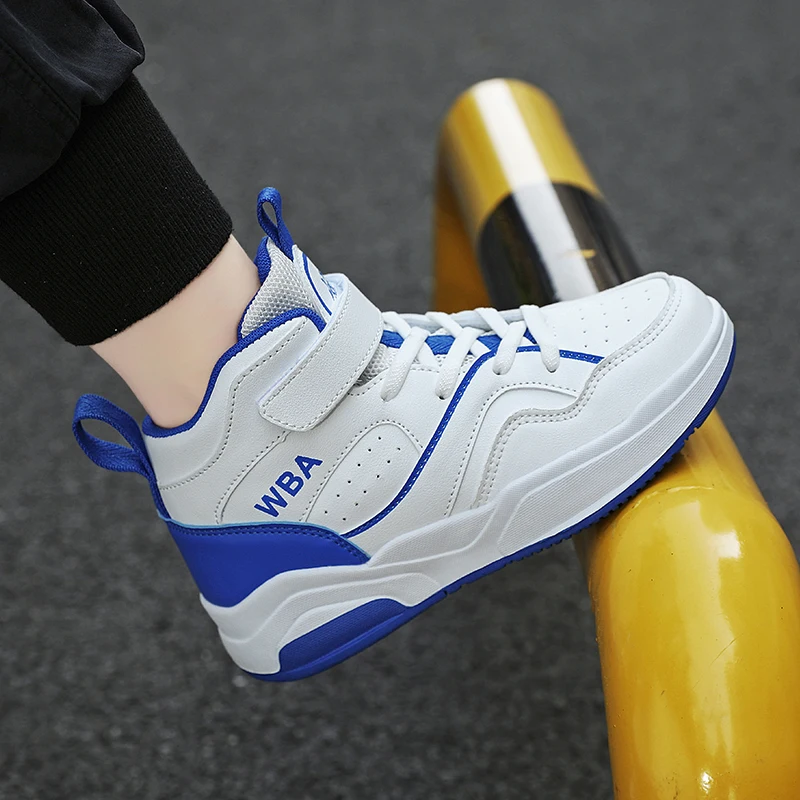 Autumn Childrens Boy Sneakers Pu Leather Outdoor Non-slip Boys Basketball Shoes School Running Luxury Fashion Boys Sports Shoes