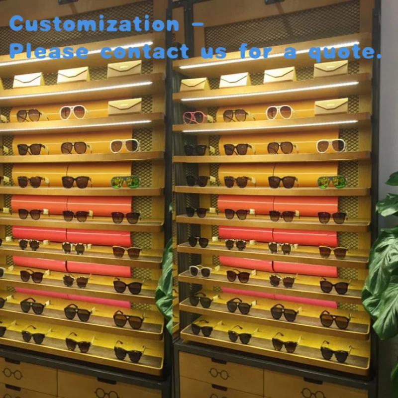 

custom.Stylish Optical Shop Display Stand Glasses Display Counter showcase Showroom Design and Custom Eye Wear Whole Shop Fu