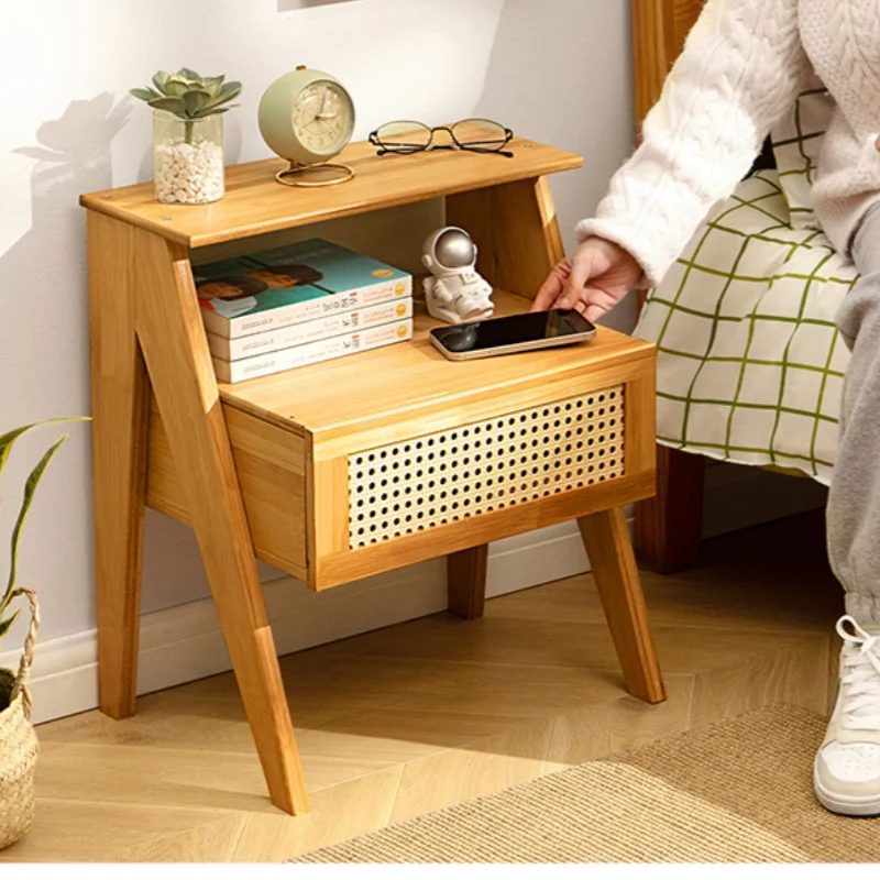 Simple Bedroom Bedside Table Light Luxury High-end Feel Small Household Ultra-narrow Bedside Table