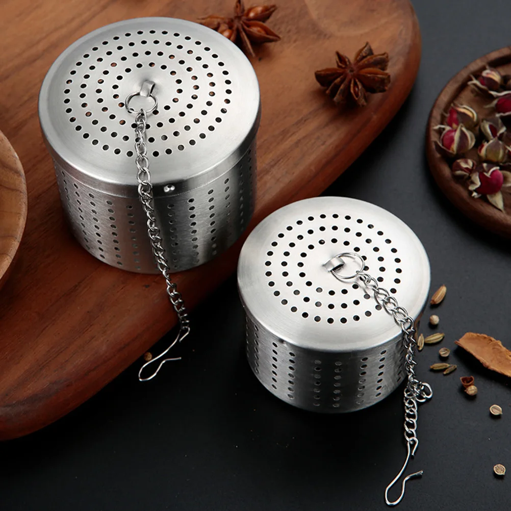 

Stainless Steel Tea Infuser Set Fine Mesh Strainer Loose Leaf Teapot Brew Tool Kitchen Gadgets Heat Resistant Practical