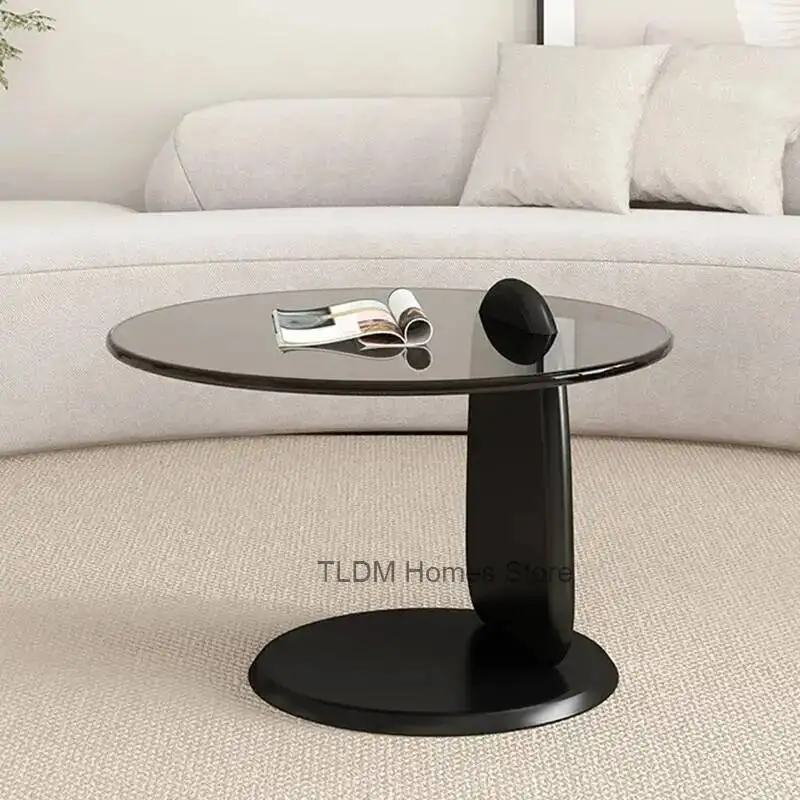 Industrial Garden Night Coffee Tables Modern Living Room Auxiliary Neat Round Coffee Tables Mesas Middle Redondas Furniture YR