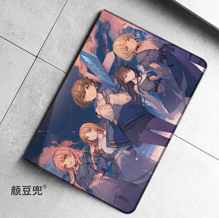 حلم بانج! إنها MyGO Anime لهاتف سامسونج جالاكسي تاب S9 لايت 8.7 2021 حافظة SM-T220/T225 غطاء حامل ثلاثي الطي جالاكسي تاب S6 لايت S8