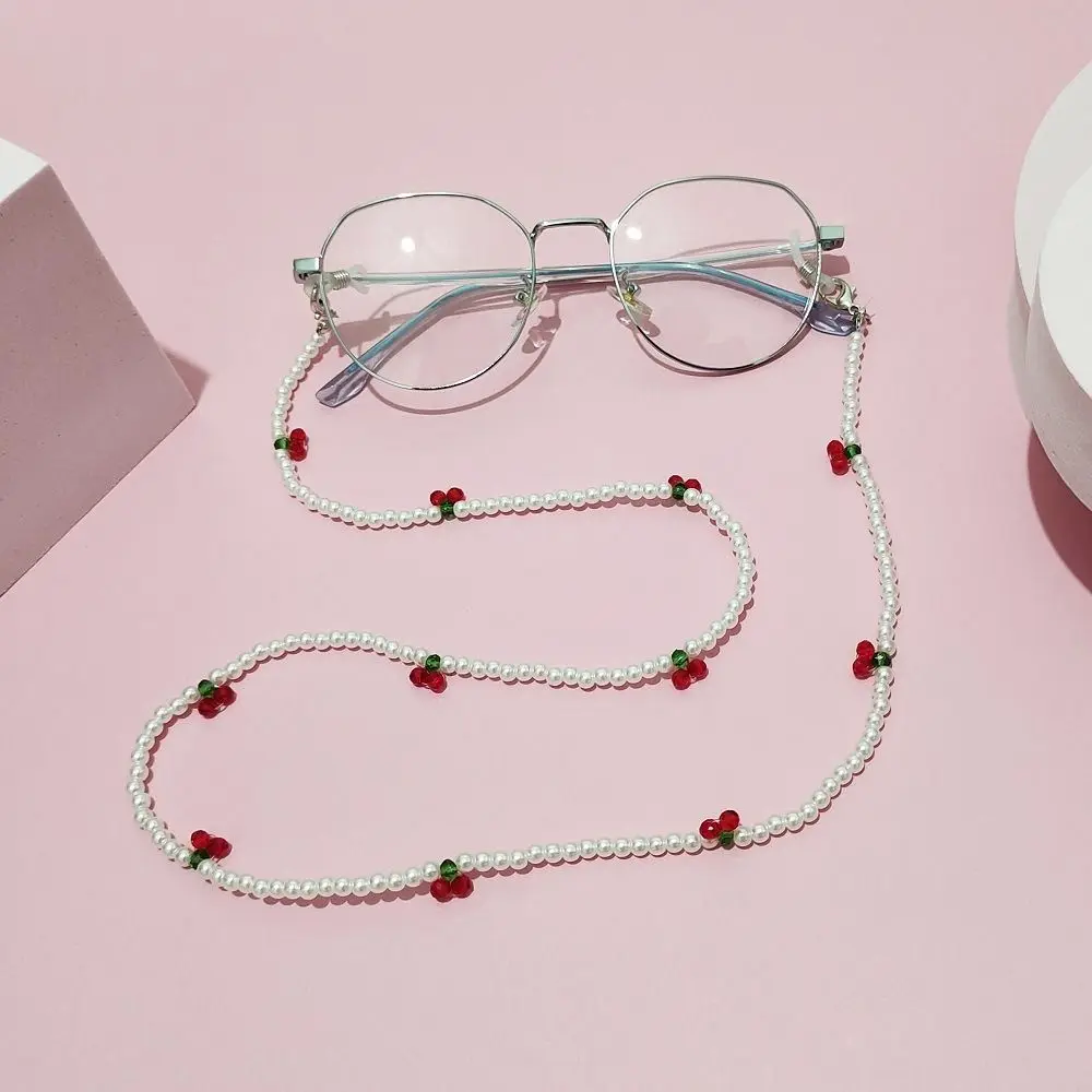 Cherry Sunglasses Chain Fashion Exquisite Retro Eyeglasses Chain Multifunctional Metal Sunglasses Lanyards