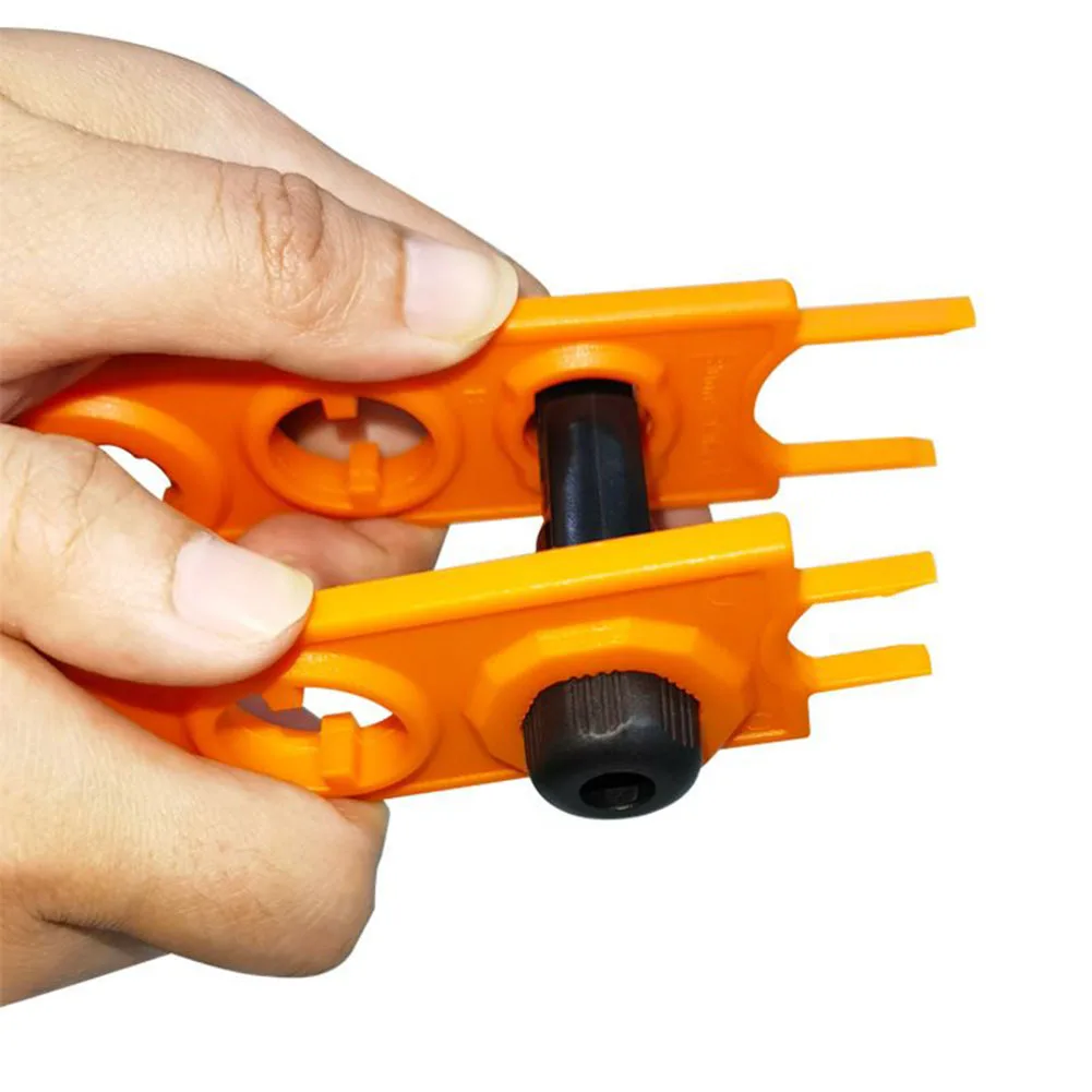 1 Set Solar Socket Wrench Light Weight Non-slip Orange Wear Resistant ABS Home Improvement Portable Stable Quality High Quality