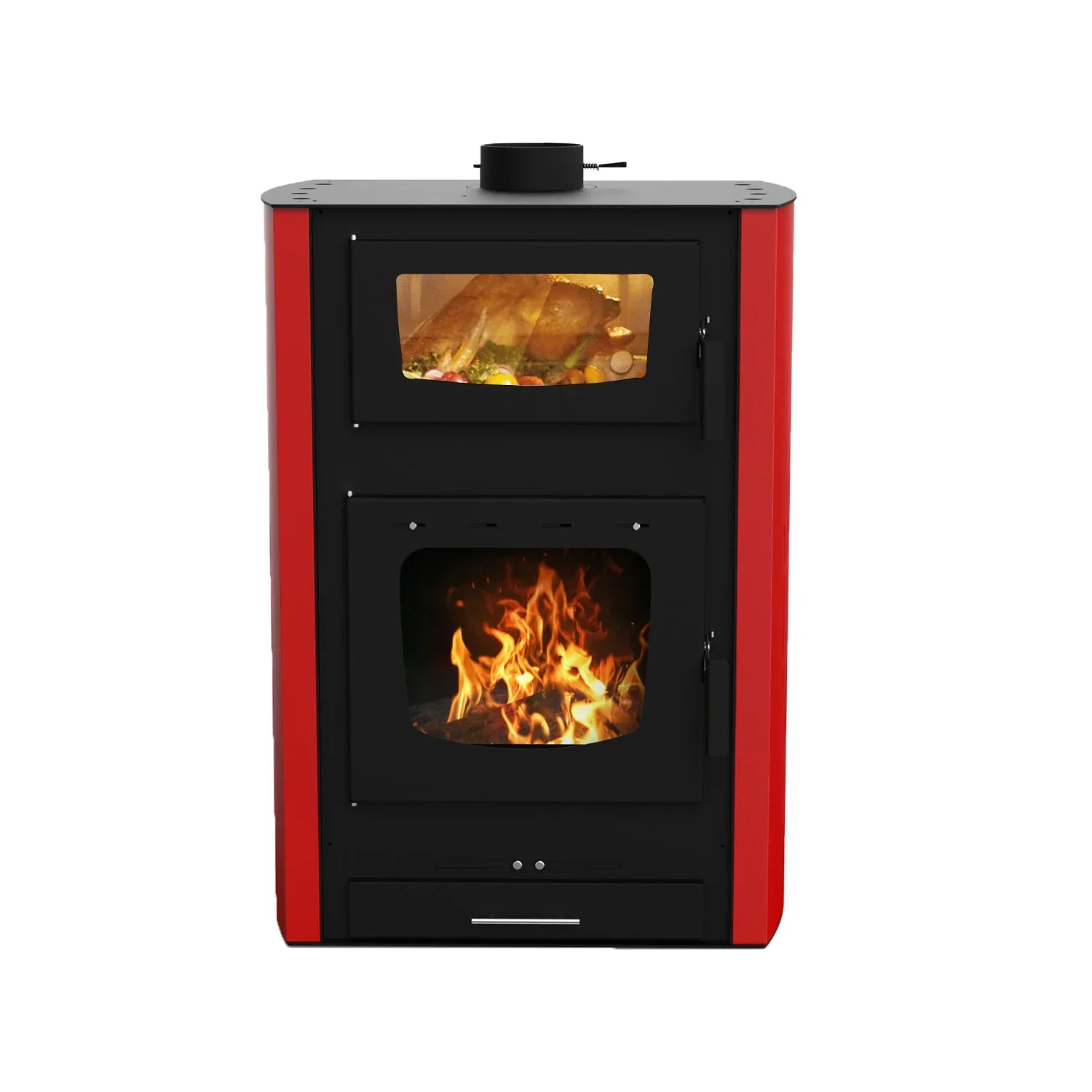 

R3001A European Style 30KW Wood Burning Cooking Stove With Oven Wood Stove For Cooking And Heat Stufa A Legna