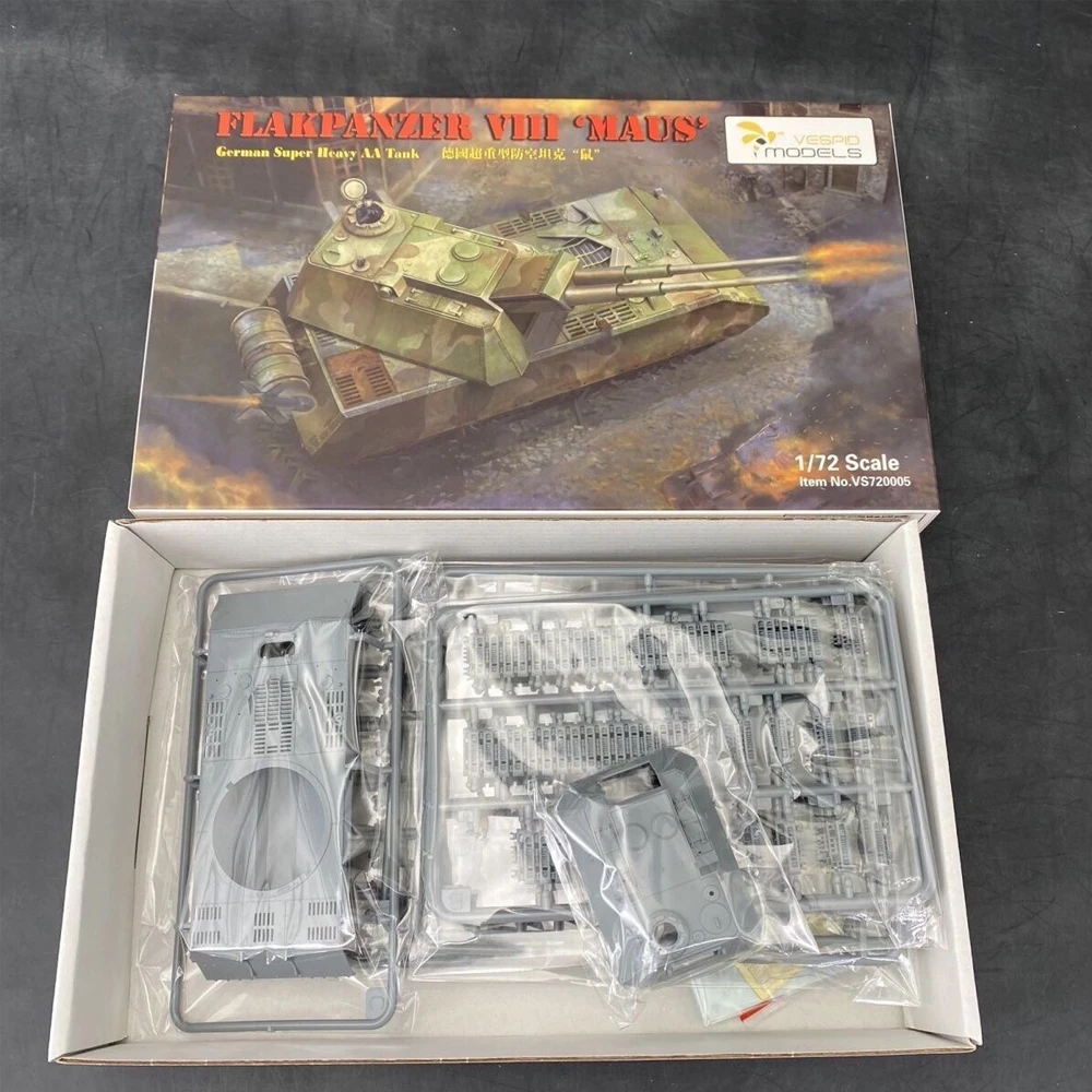 

Vespid 720005 1:72 Scale German Flakpanzer VIII Maus Super Heavy Tank Vehicle Plastic Assembly Model Kit Hobby Building Toy