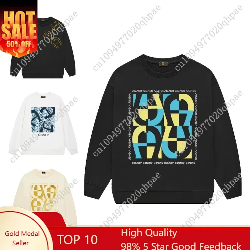 

New autumn and winter children's round neck sports shirt with letter print for boys' long sleeved top clothing
