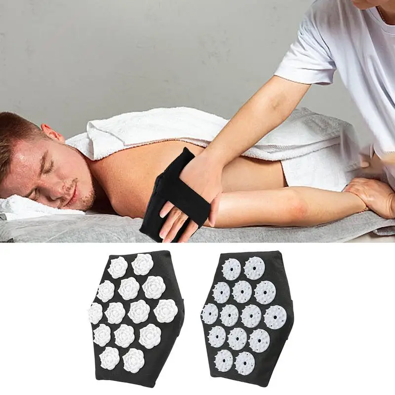 Hand Massage Gloves Manual Massage Pad Gloves For Body Sponge Filling Design Massager Tool For Head Legs Neck Back And Shoulder