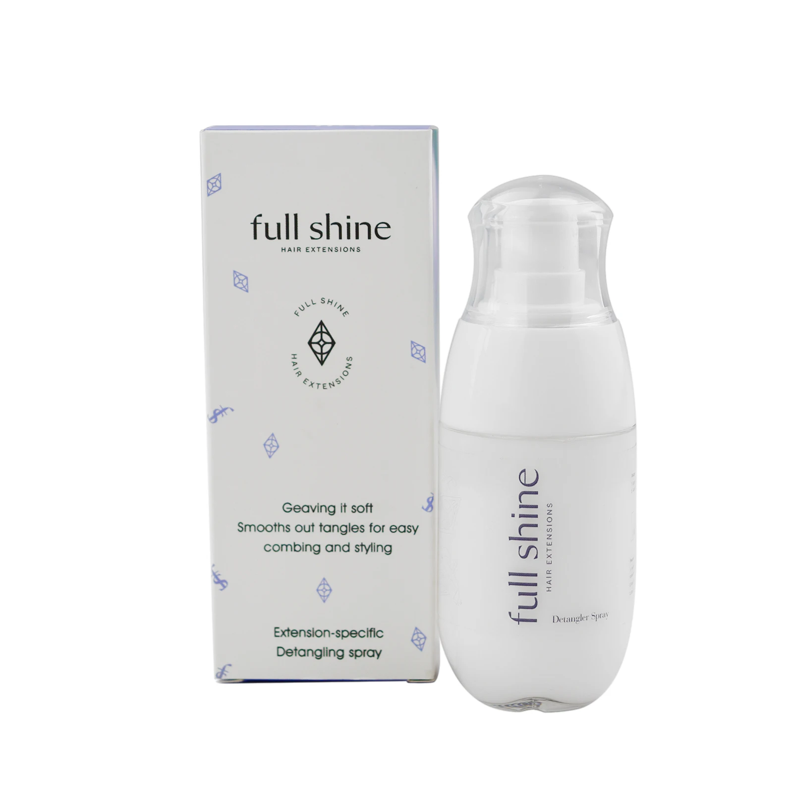 Full Shine Detangler Leave-In Conditioner Spray for Frizz Control & Heat Protection