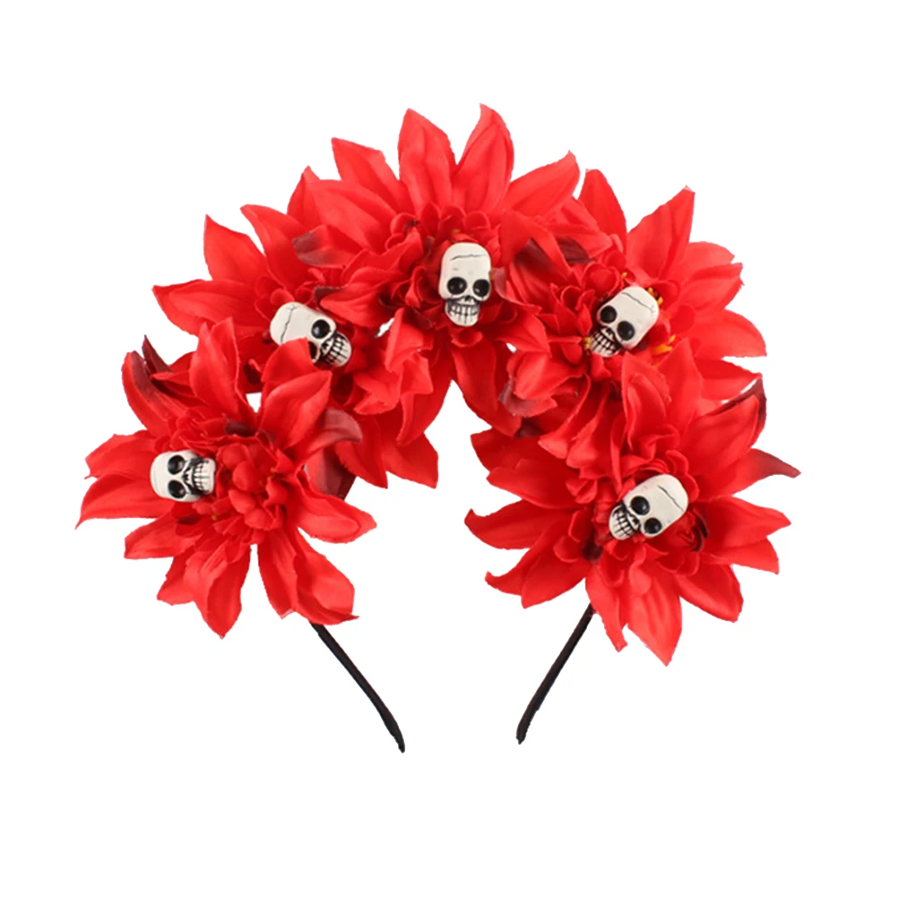 

1pc Skull Hair Hoop Headband Lightweight Comfortable Halloween Masquerade Party Headdress Costume Accessories Selfie Photo Prop