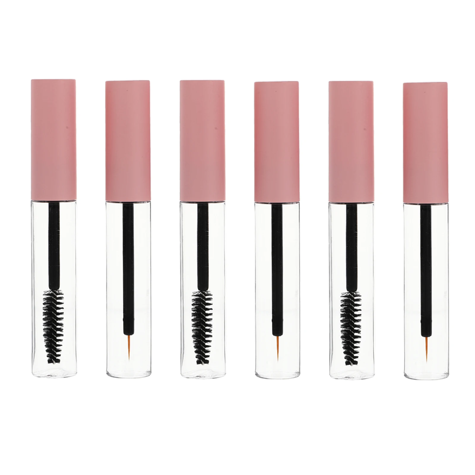 

6 Pcs Mascara Tube Eyeliner Stick Lip Gloss Clear Empty Tubes Bottle and Eyebrow with Wands Set Eyelash