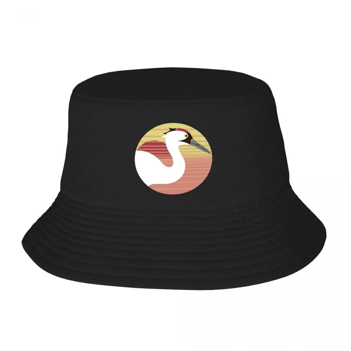 New Whooping Crane (Grus americana) - Endangered Bird Bucket Hat Hip Hop Fashion Beach  Hat Man Cap Female Men's