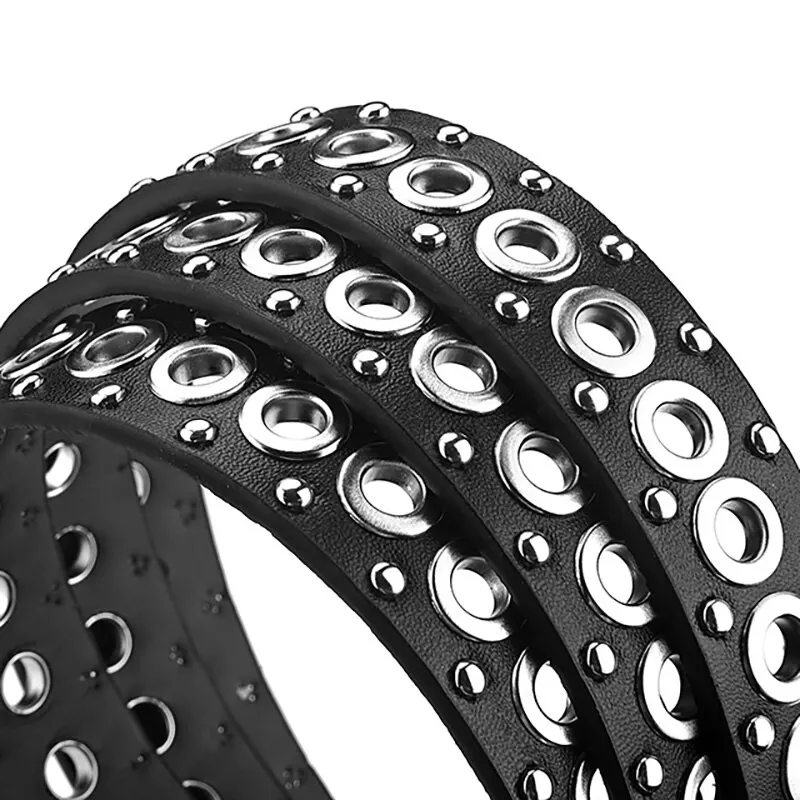 حزام نسائي عصري برشام رقيقة حزام شخصية إبرة مشبك حزام الشارع الاتجاه الشرير الهيب هوب نمط Y2K حزام مع حزام الجينز #5