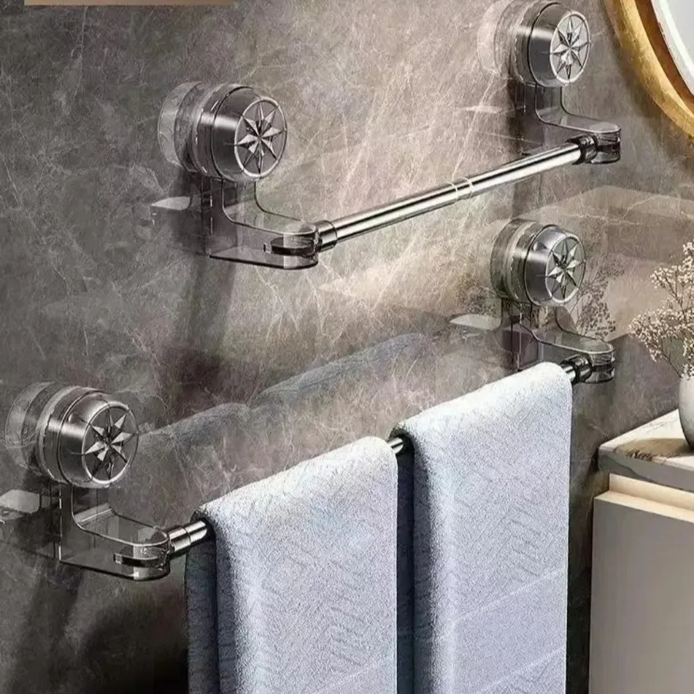 

Новая настенная вешалка для полотенец на присосках из нержавеющей стали для кухни и ванной комнаты, без сверления, держатель для хранения