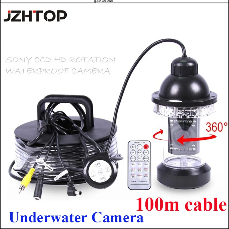 

100 Meter 360 Degree Rotation Underwater Fishing Fish Finder Video Camera,Fishing,Breeding Underwater Monitoring 100